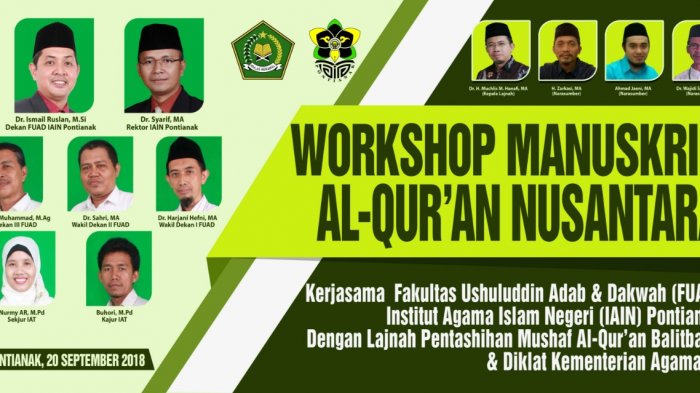 Lestarikan Mushaf Al-Qur’an Lokal, Jurusan IAT FUAD IAIN Pontianak Adakan Workshop