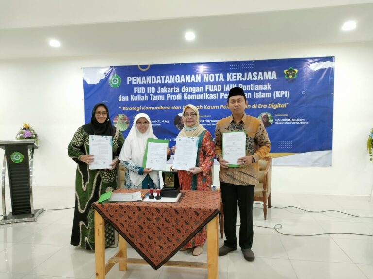 Perluas Jaringan Akademik, FUAD IAIN Pontianak Lakukan Kerjasama IIQ Jakarta