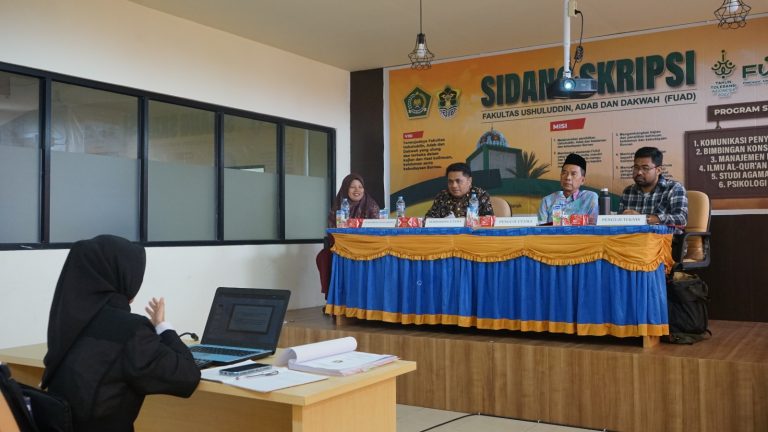 Suasana Sidang Skripsi Di FUAD IAIN Pontianak