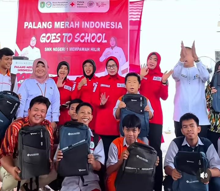 PMI Goes to School Hadir Kembali Dengan Gerakan Sekolah Sehat Di SMK 1 Mempawah Hilir